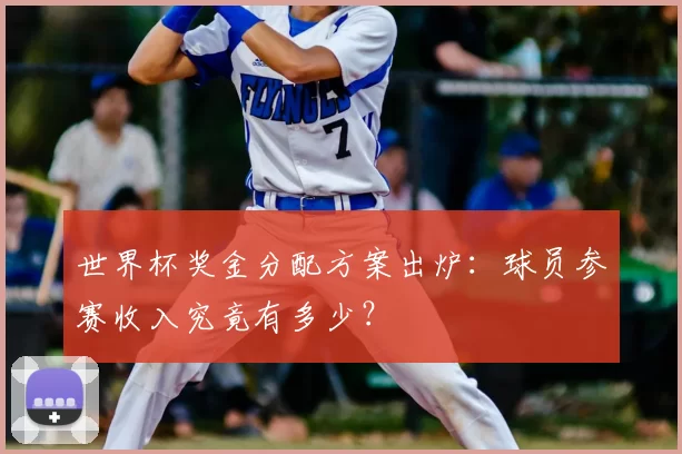 世界杯奖金分配方案出炉：球员参赛收入究竟有多少？