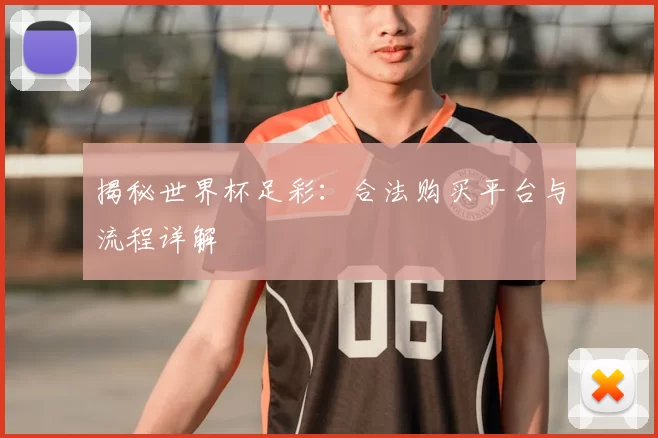 揭秘世界杯足彩：合法购买平台与流程详解